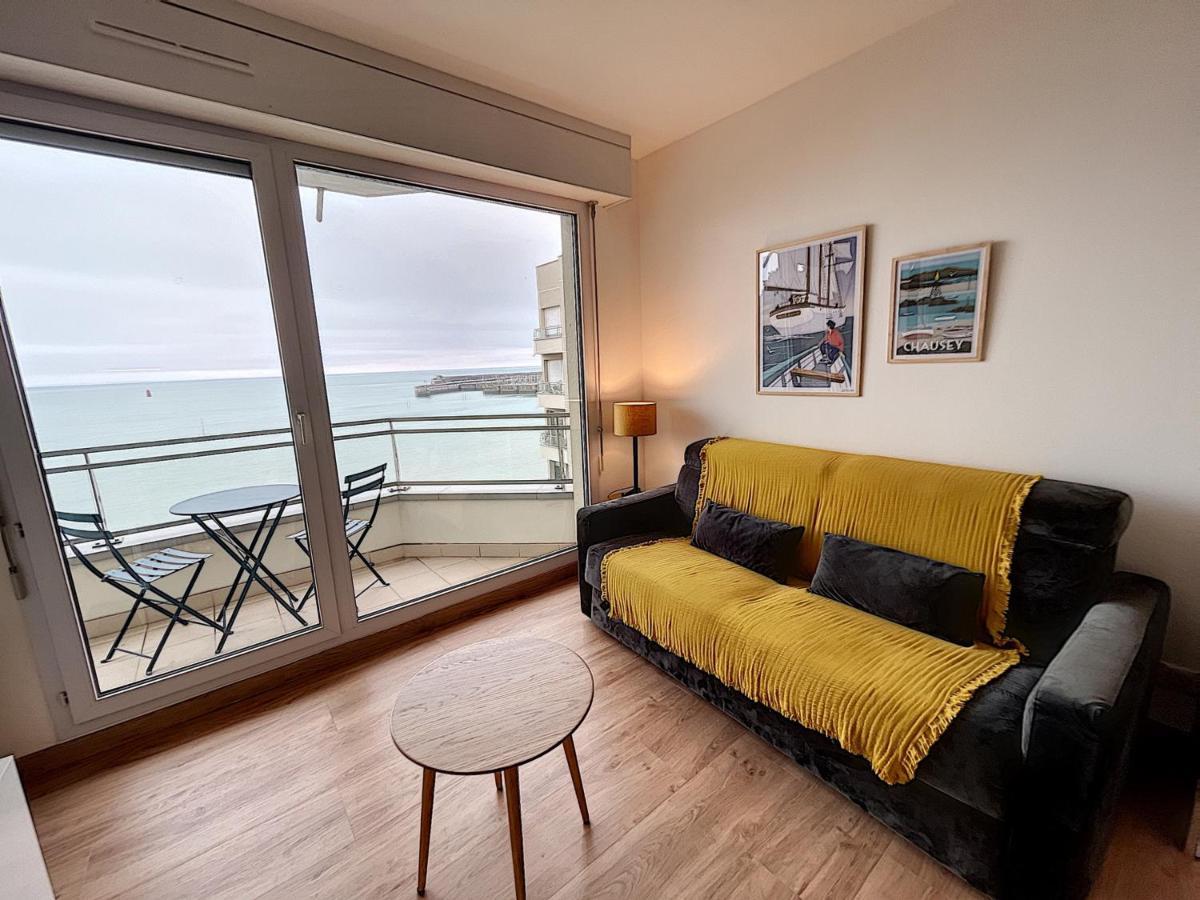 Charmant T2 En Front De Mer, 4 Pers., Ascenseur, Garage, Wi-Fi - Fr-1-361-383 Γκρανβίλ Εξωτερικό φωτογραφία
