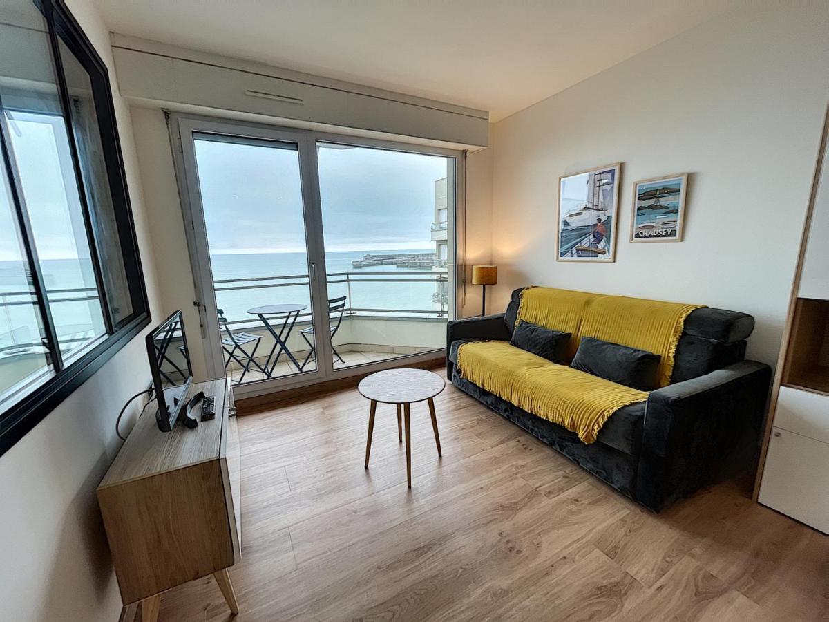 Charmant T2 En Front De Mer, 4 Pers., Ascenseur, Garage, Wi-Fi - Fr-1-361-383 Γκρανβίλ Εξωτερικό φωτογραφία