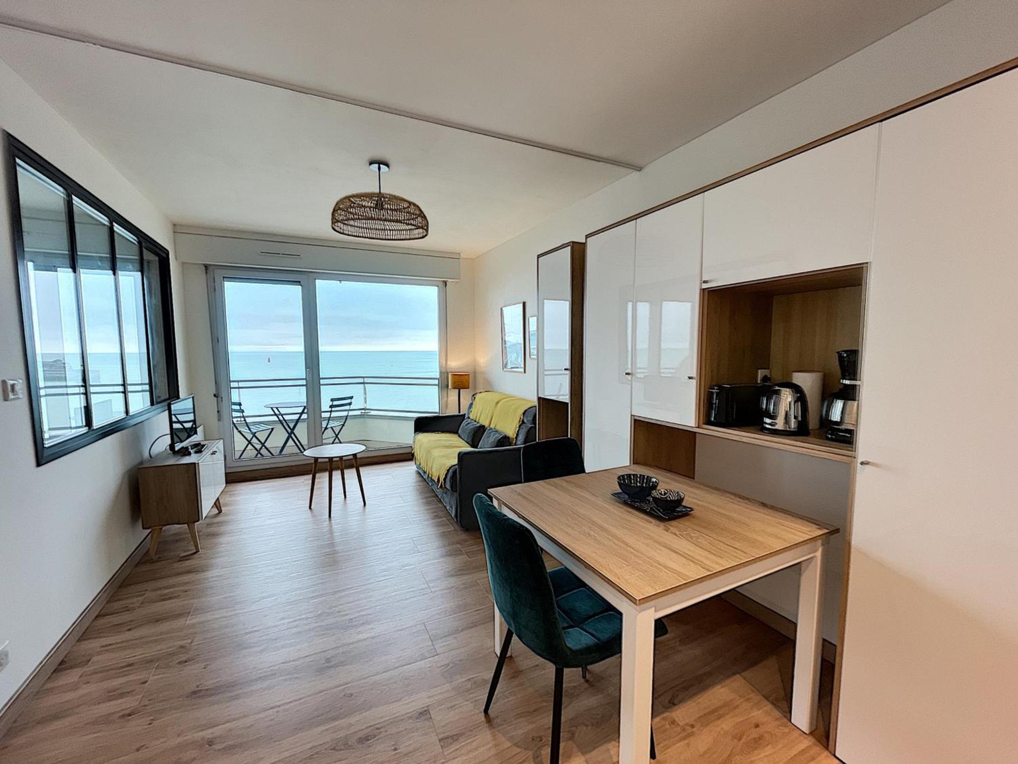 Charmant T2 En Front De Mer, 4 Pers., Ascenseur, Garage, Wi-Fi - Fr-1-361-383 Γκρανβίλ Εξωτερικό φωτογραφία